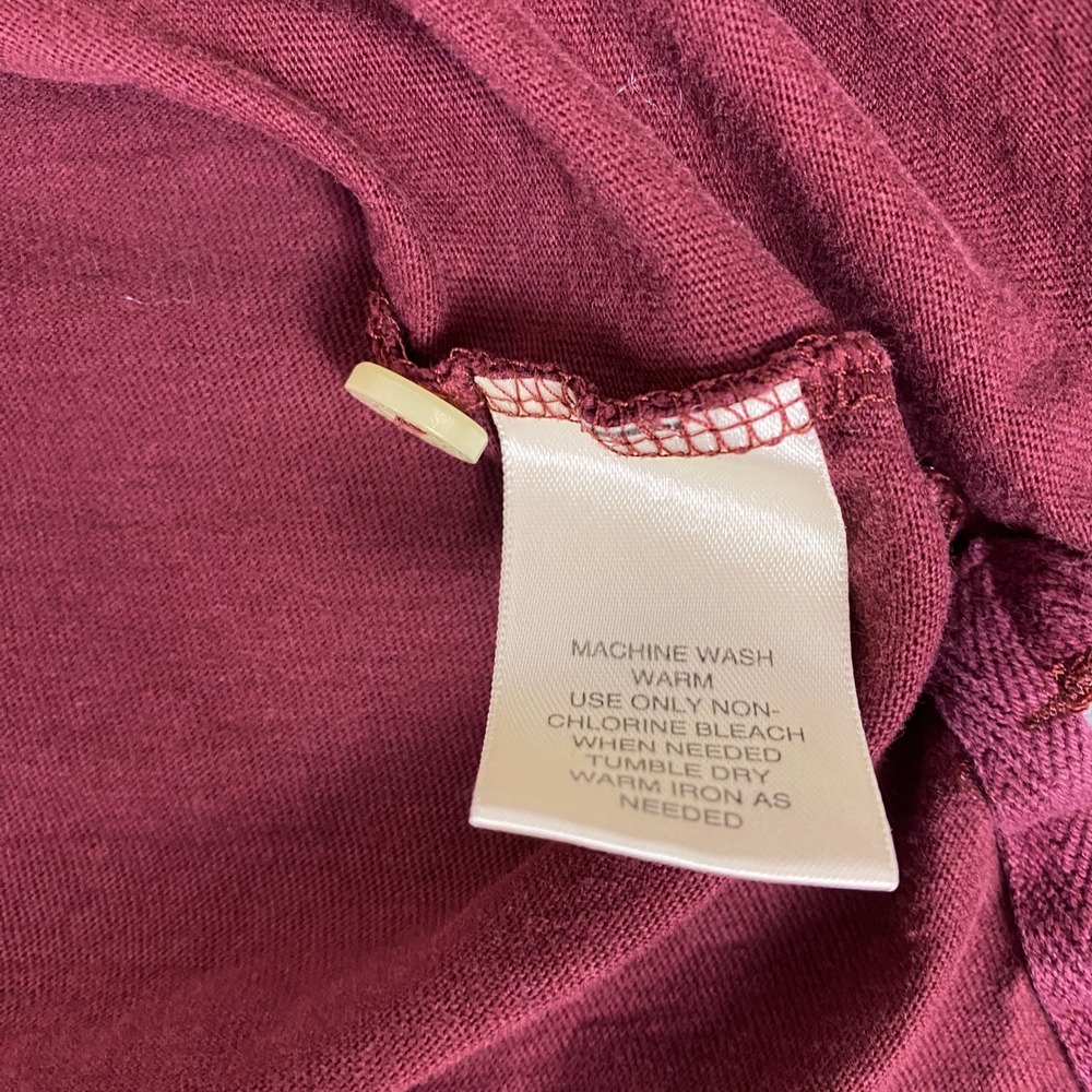 St. Johns Bay Polo Shirt Men's Size XL Maroon Burgundy Short Sleeve Cotton *Flaw - Picture 5 of 13